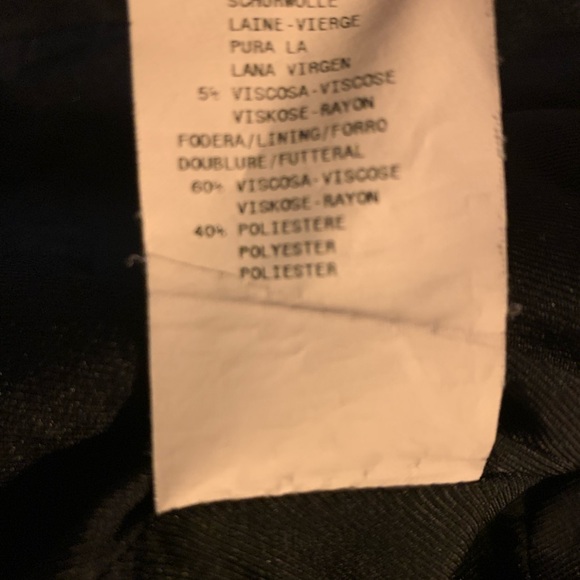 Women’s black Armani Collezioni fabric brocade blazer jacket size 8 - Picture 9 of 12